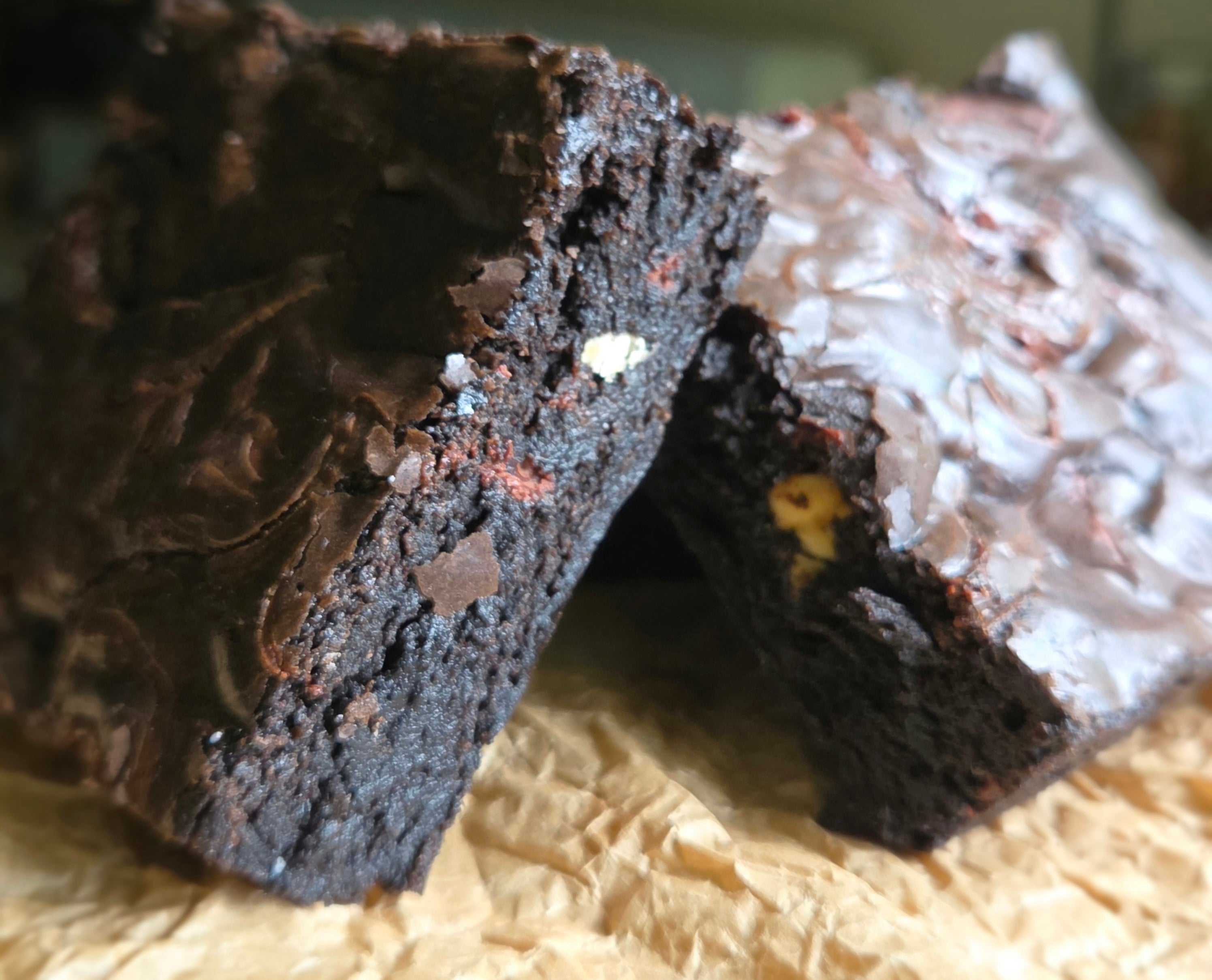 Black Cocoa Fudge Brownies
