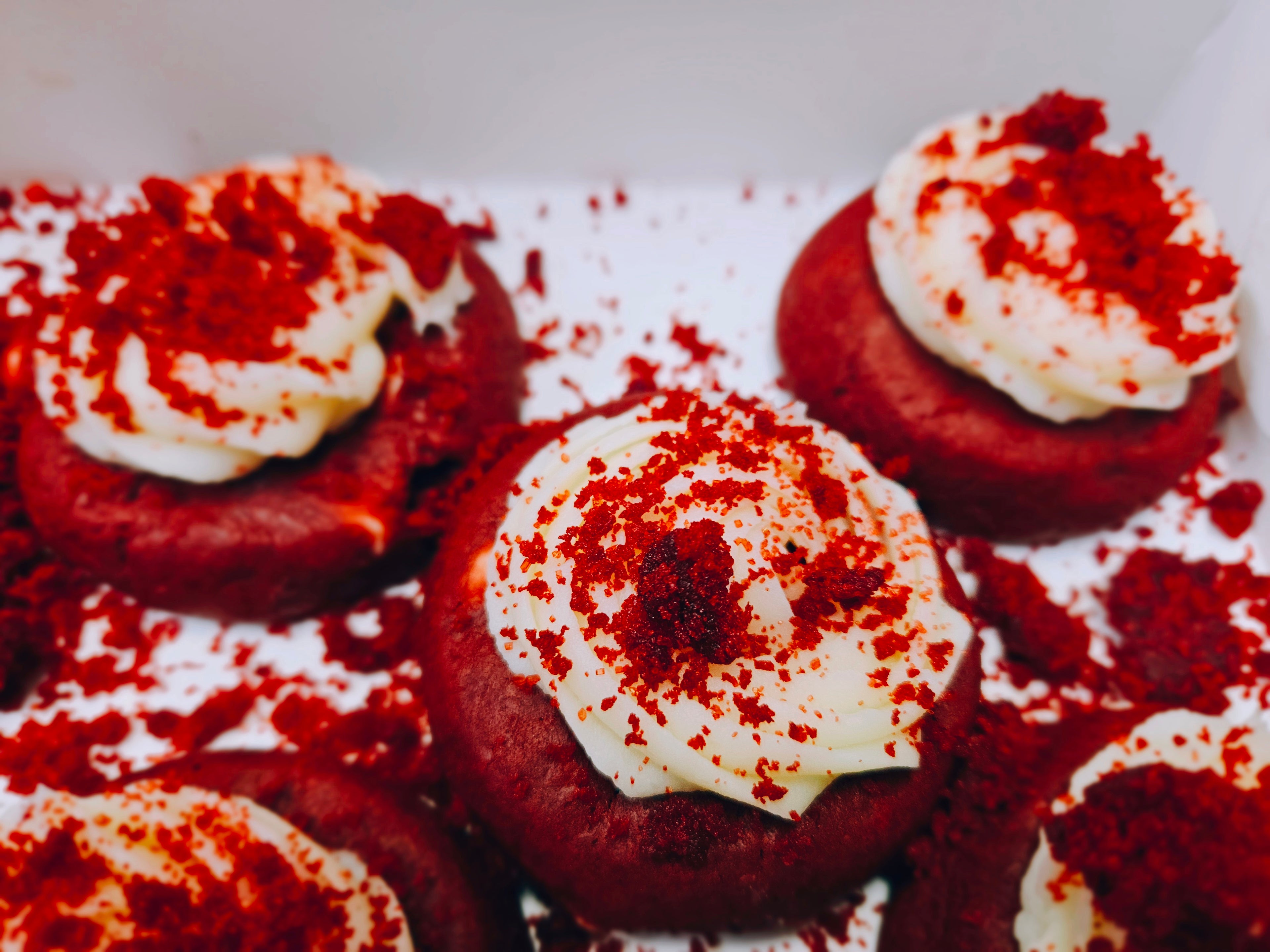 Frosted Red Velvet Cake Cookies Half Dozen