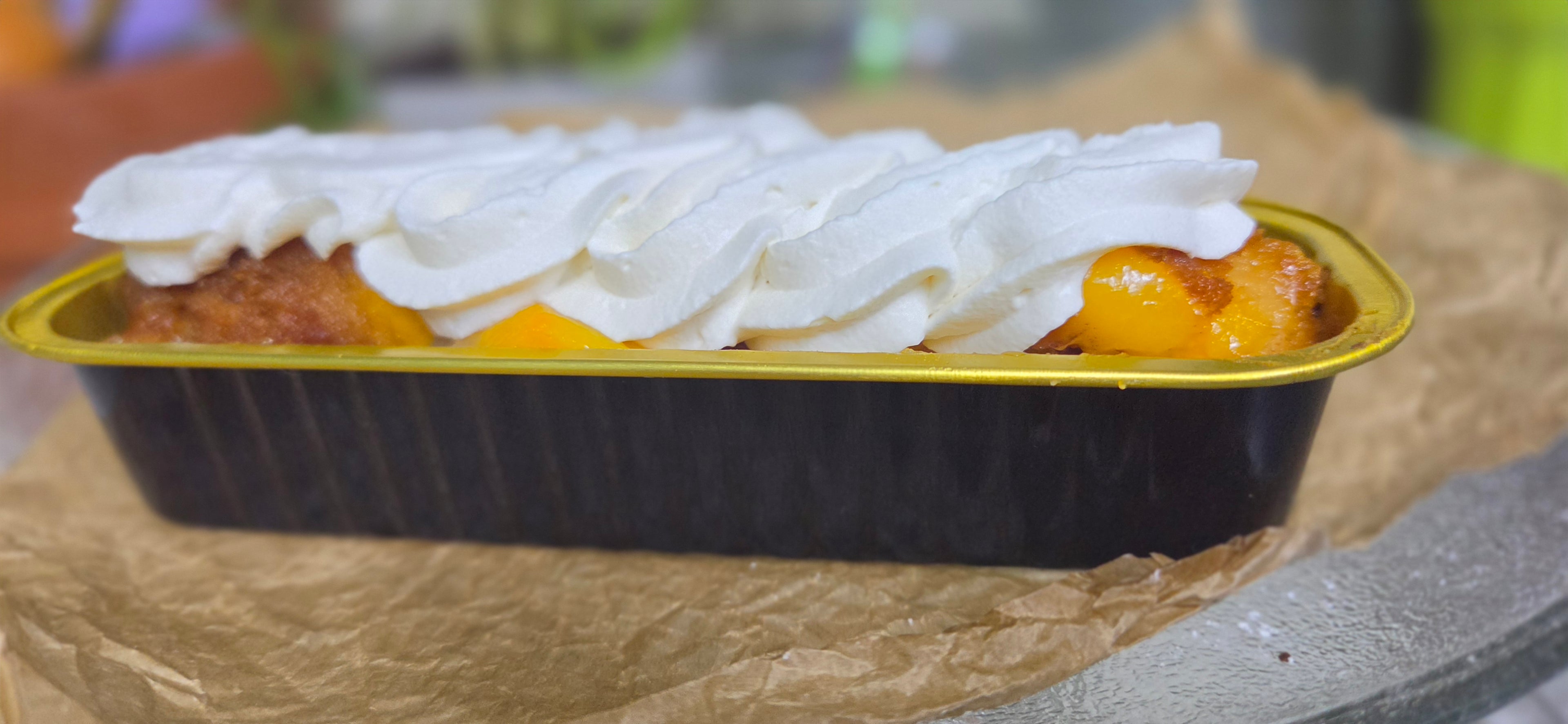 Sugar Free Peach Cobbler cheesecake