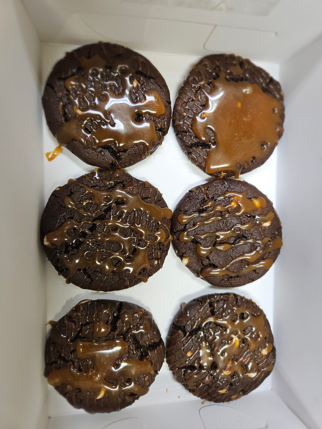 Caramel Drizzled Hot Cocoa Cookies Half Dozen