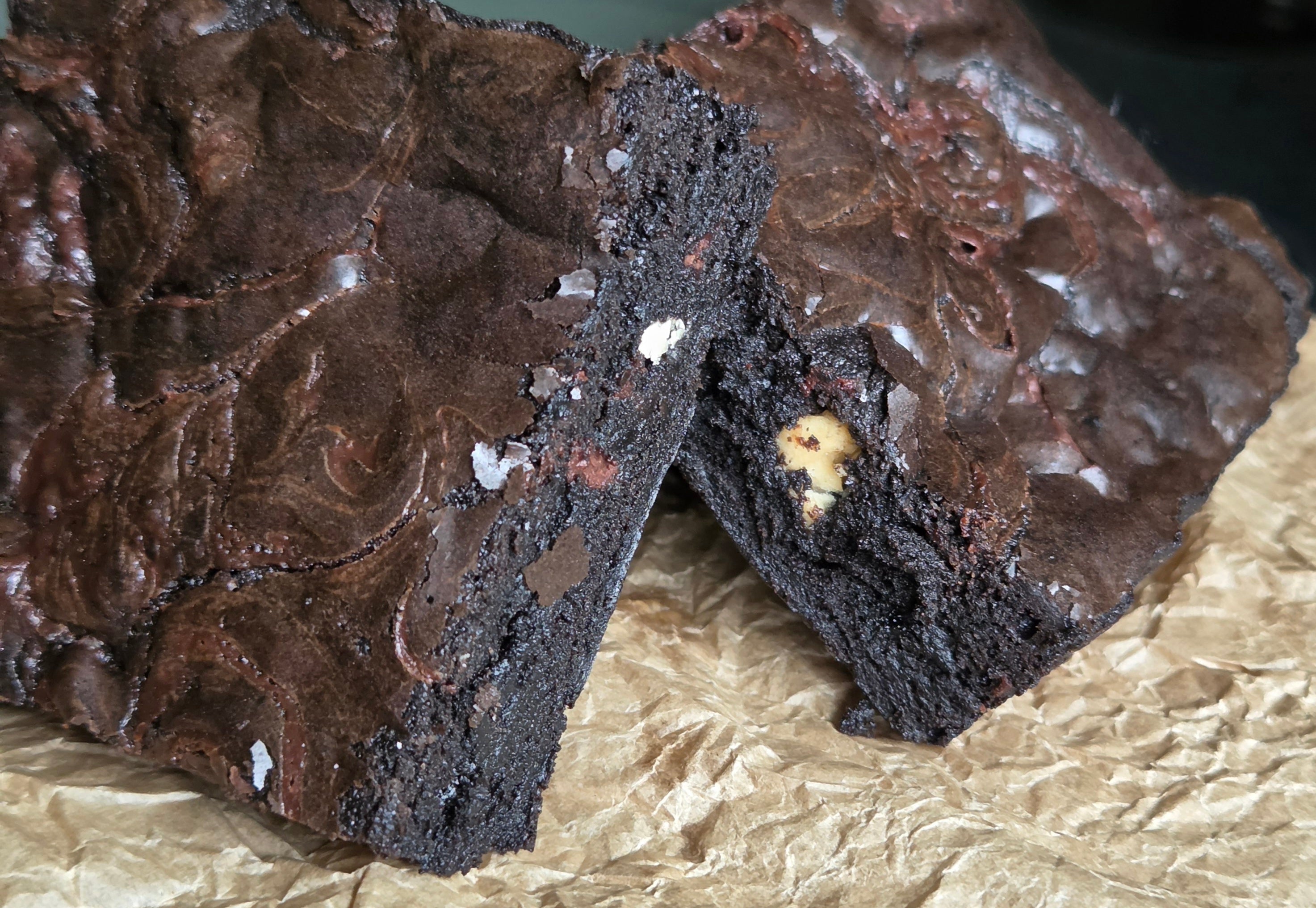 Black Cocoa Fudge Brownies