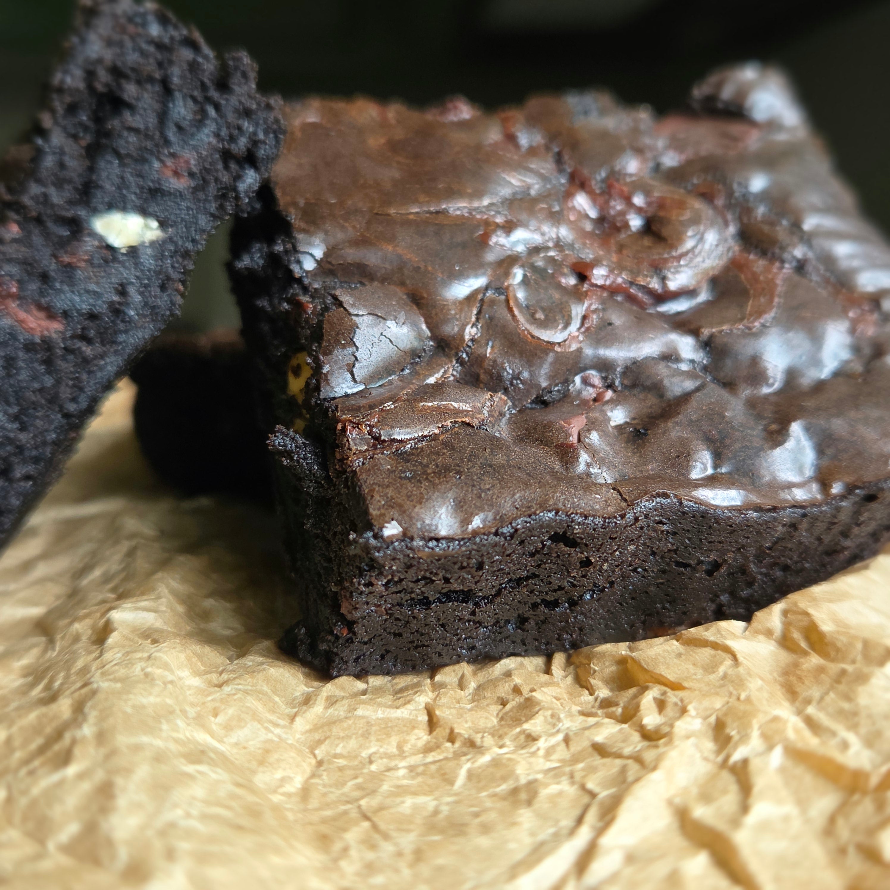Black Cocoa Fudge Brownies